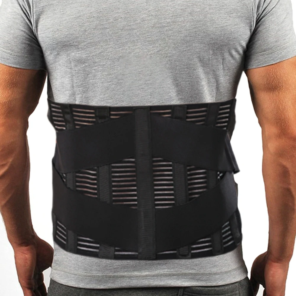 

Men Orthopedic Back Support Belt Adjustable Neoprene Waist Lumbar Support Belt Healthy Slimming Belt Lose Weight Fitness Corset