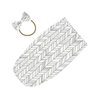 Повязка на голову с бантом для мальчиков и девочек, мягкий эластичный мешок для сна для новорожденных от 0 до 2 месяцев, пеленка, спальный мешок для младенцев