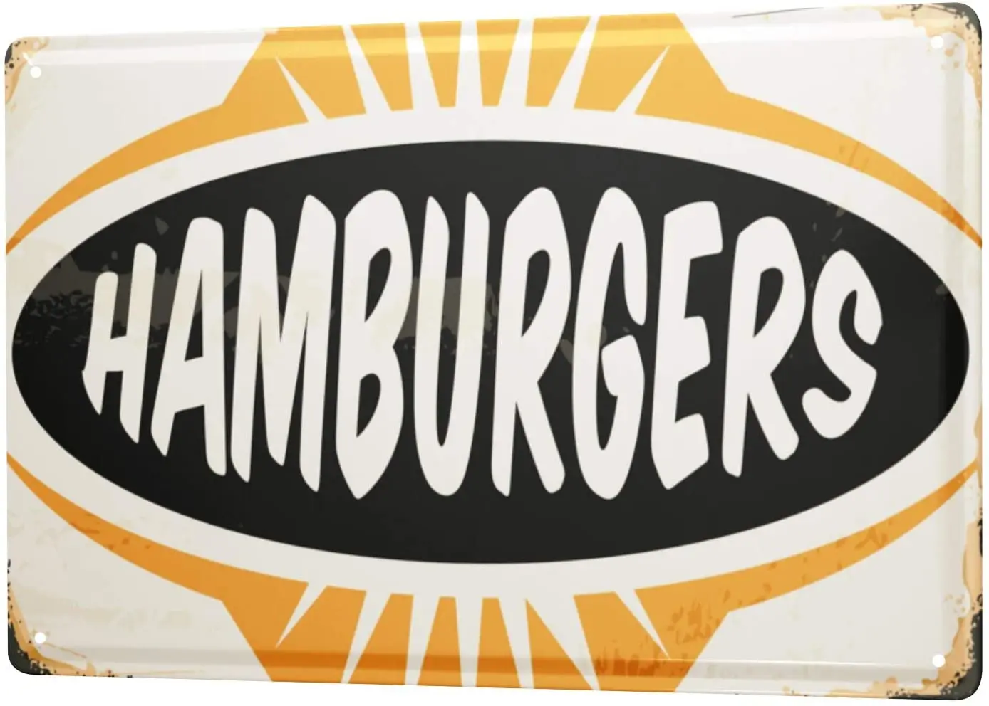 

SINCE 2004 Tin Sign Nostalgie Fun Hamburger