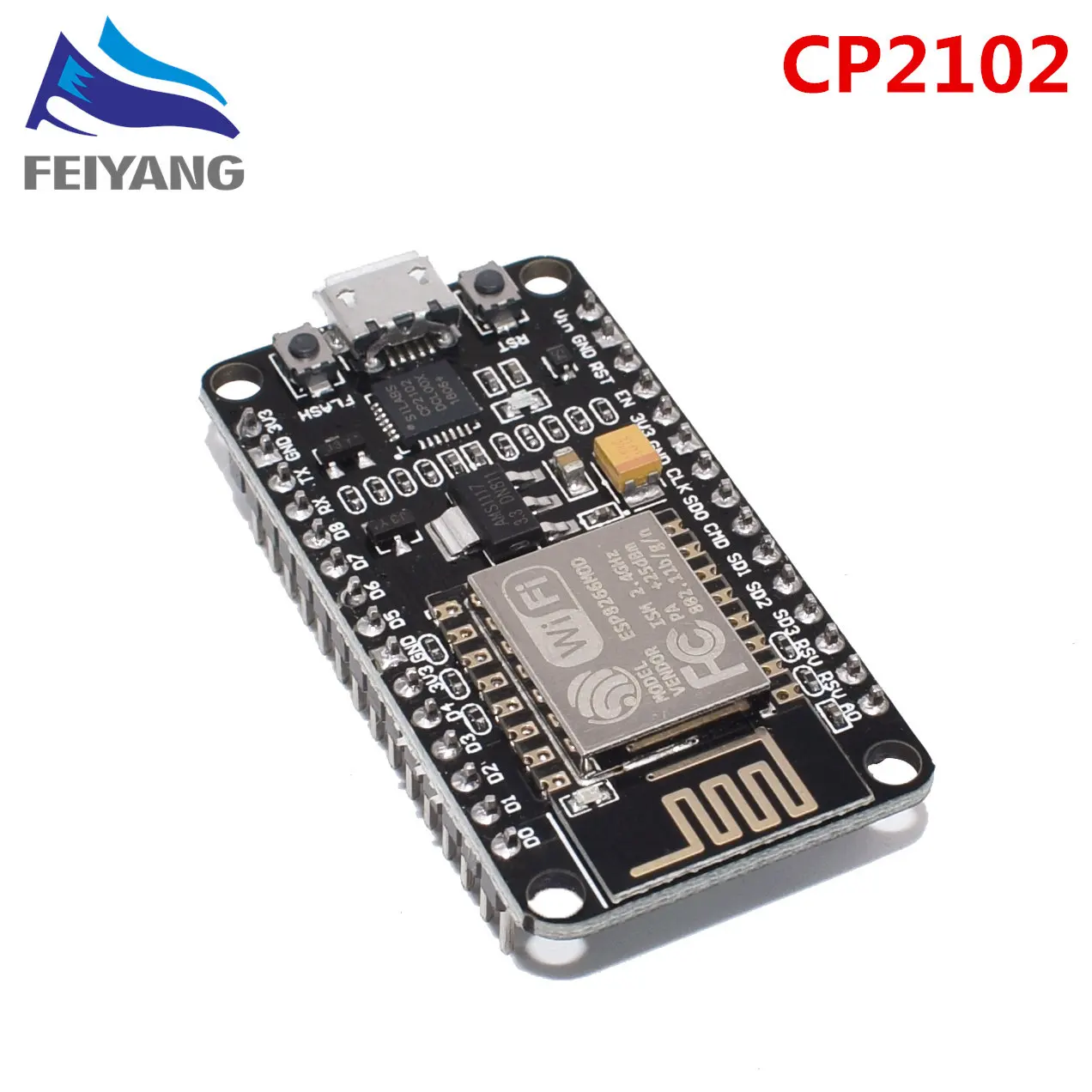 5 шт. беспроводной модуль CH340/CP2102 NodeMcu V3 V2 Lua wifi Интернет вещей макетная плата ESP8266 с pcb антенной - Цвет: NODEMCU-CP2102
