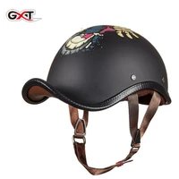 gxt new motorcycle helmet open face casco moto retro casque moto motorbike moto helmet half racing riding capacete