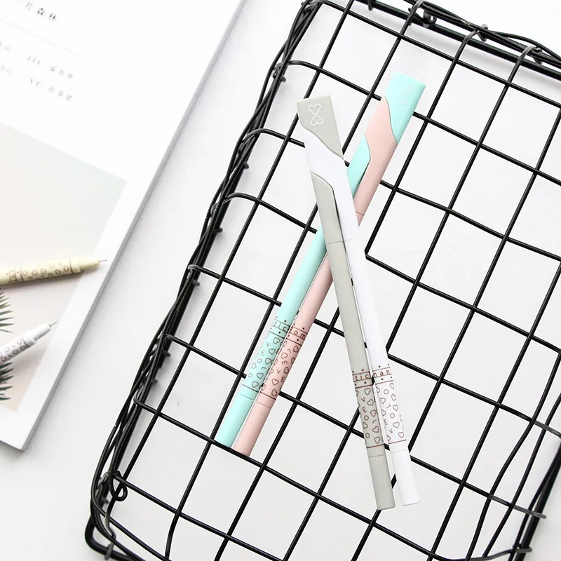 2 шт. новая симпатичная простая гелевая ручка для влюбленных письменные