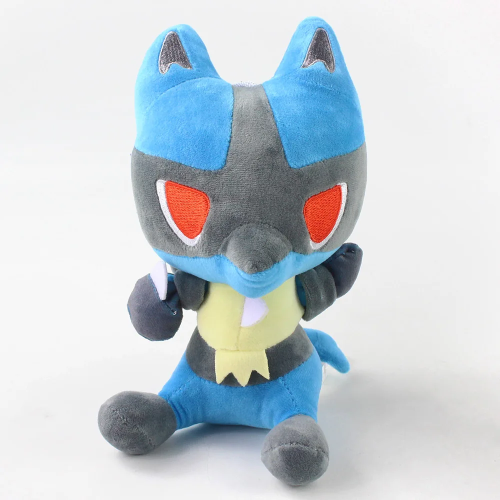 Игрушки мягкие в виде животных аниме Покемон Лукарио кукла из мультфильма