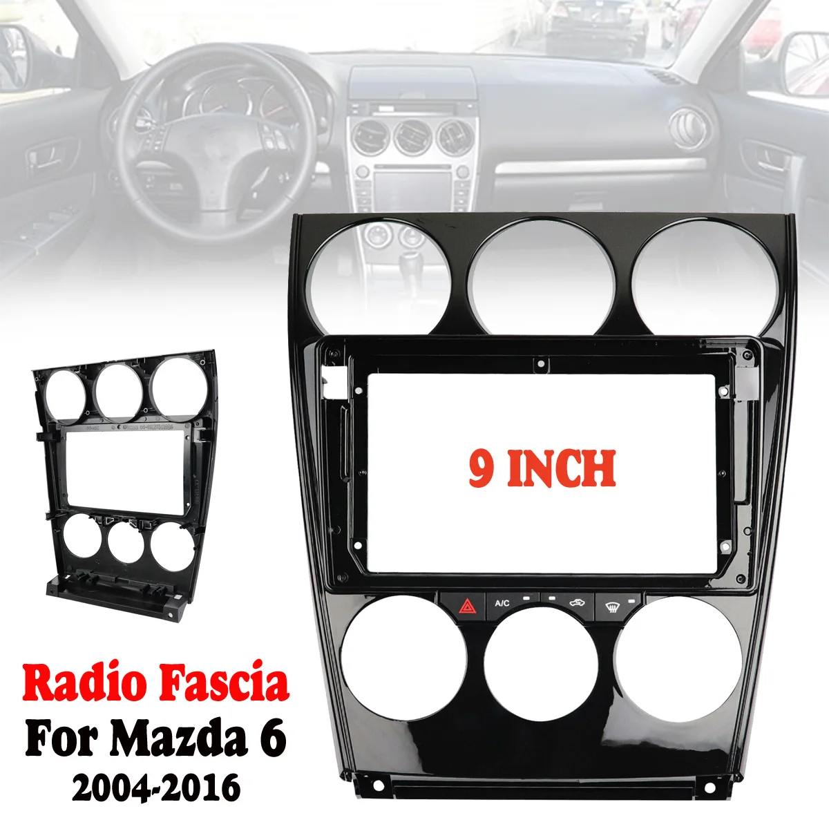 Автомобильный радиоприемник Fascia ДЛЯ Mazda 6 2004-2016 панель приборной панели DVD рамка