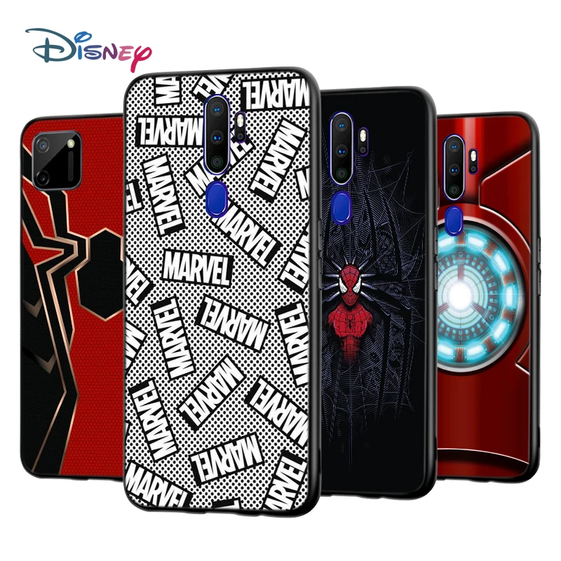 

Marvel Iron Spider man For OPPO A5 A9 A7 A11X A1K A12 A12E A31 A32 A53 A53S A72 A73 A93 AX7 Pro 2020 Silicone Phone Case