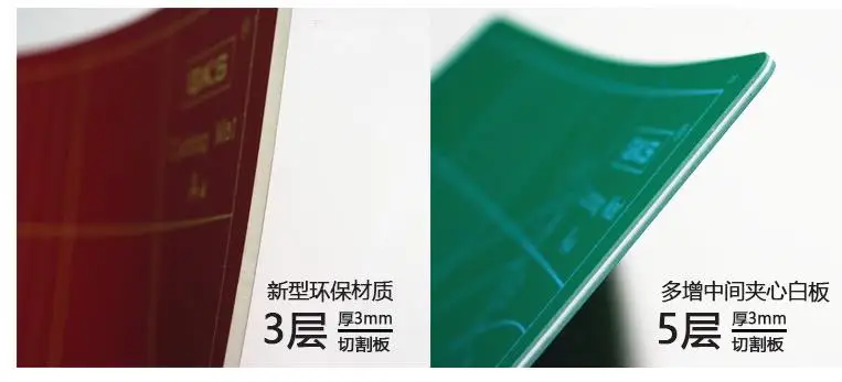 A4 режущие коврики ПВХ прямоугольные сетки линии самоисцеляющая разделочная