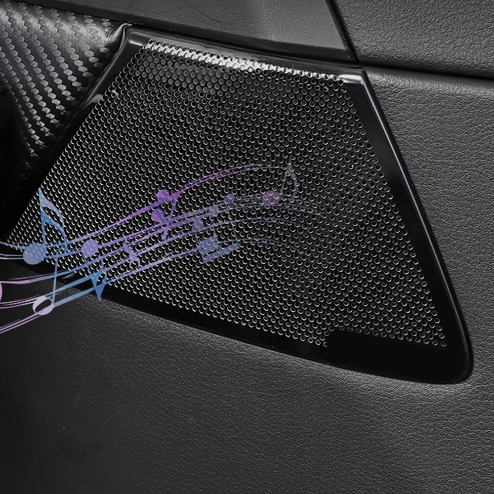 

For Mazda CX-30 2020 Stainless Car Door Panel Loudspeaker Pad Speaker Cover Trim Frame Sticker Moulding Accessories