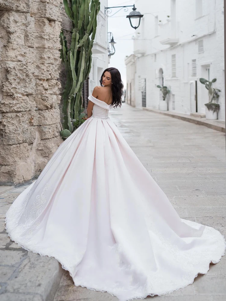 

BAZIIINGAAA Simple Wedding Dress Lace Little Beading Strapless Dress Luxury Wedding Gowns Bridal Can Be Washed Bride Dresses