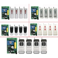 1000m long range universal wireless remote control switch ac 220v rf 2ch 2 ch 10a relay receiver module and rf remote controls