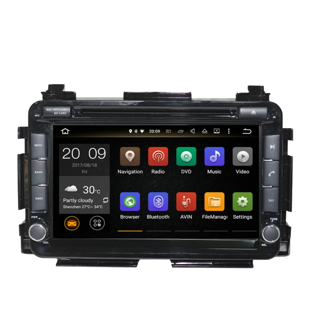 Android 10 0 Octa Автомобильный GPS-навигатор для Honda Vezel/HR-V 2013-2022 автомобильный