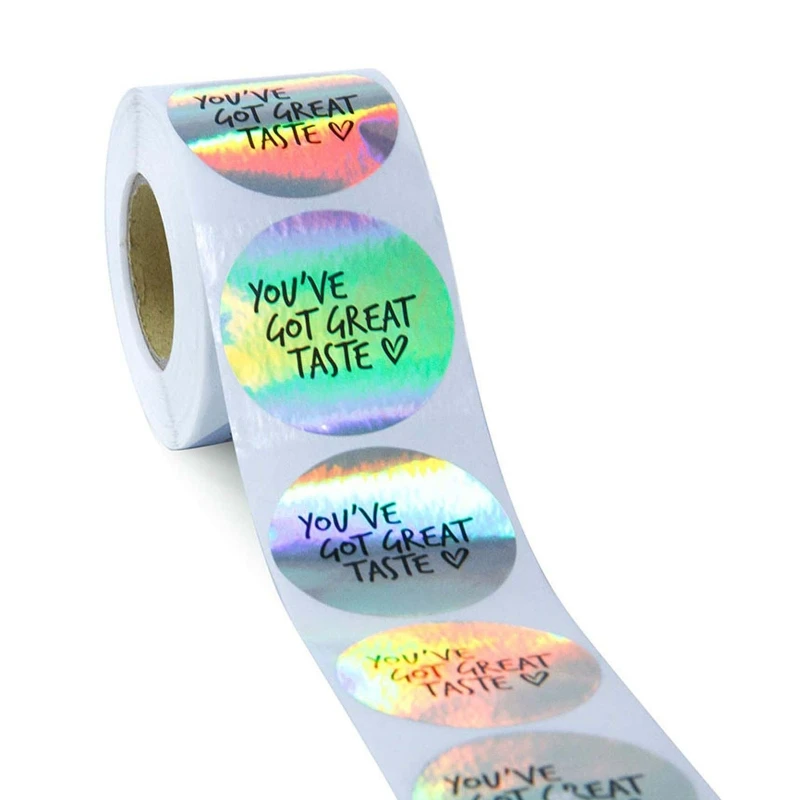 

5Rolls Thank You Stickers Seal Adhesive Label for Wedding Gift Baking Business T8DB