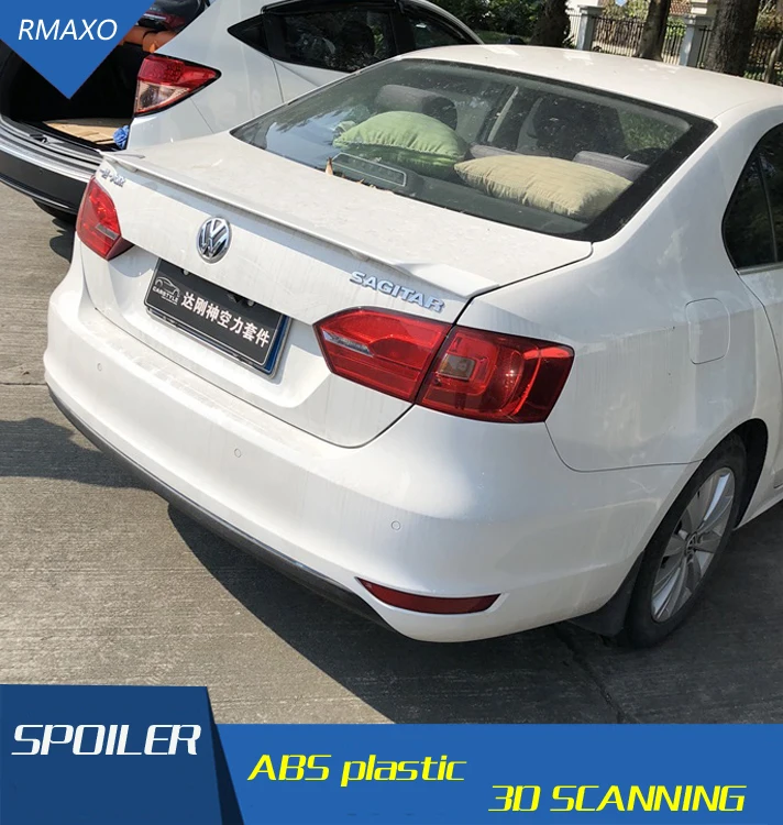 Для 2013 Jetta ABS Материал заднее крыло автомобиля праймер цвет VW задний спойлер для