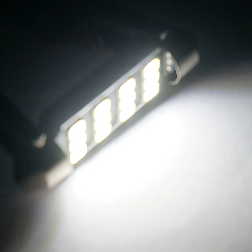 2шт 31 мм 36 мм 39 мм 41 мм SMD 2835 Светодиодный белый купол гирлянда Автомобильный свет CANBUS без ошибок C5W светодиодный Автомобильная лампочка Интерьер Свет 12 В