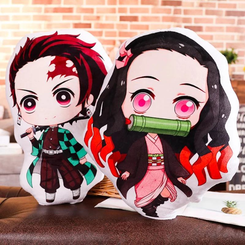 Аниме игрушка-Рассекатель демонов Kimetsu no Yaiba Kamado Tanjirou Giyuu фигурка Мягкая Плюшевая