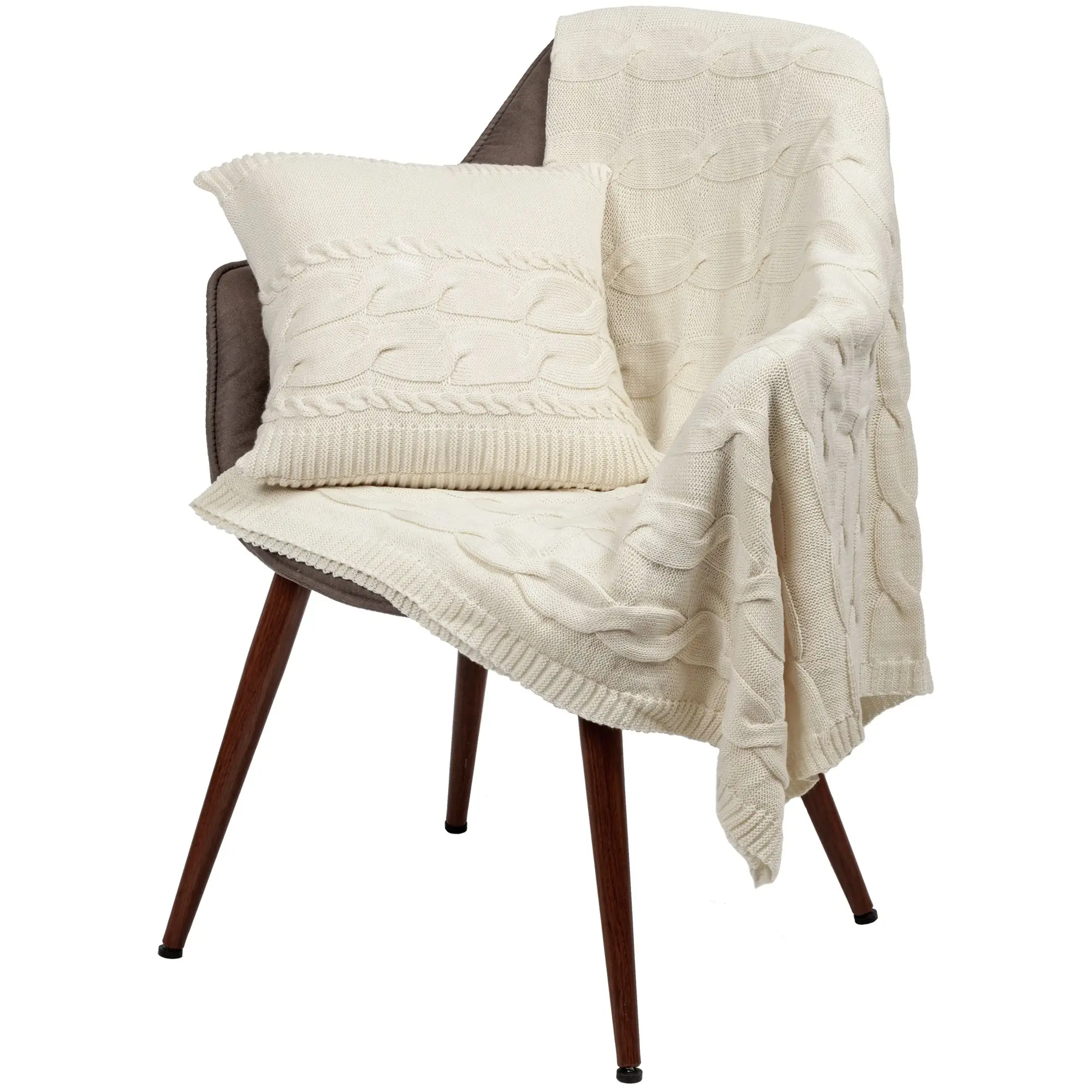 Подушка Stille Very Marque подушка с орнаментом из объемных кос | Дом и сад