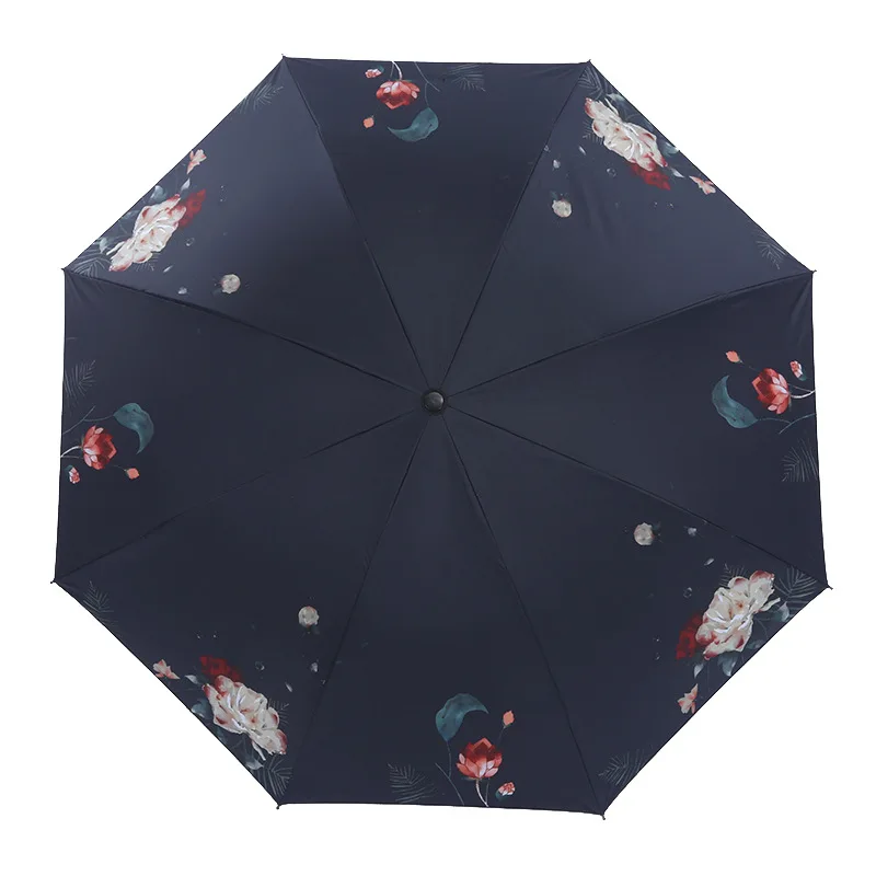 OLN 2019 новый креативный милый тройной складной зонт от дождя женские УФ брендовые