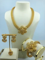 guomei new arrival unique 24k jewelry fashion jewelry sets for women christmas gift a0021