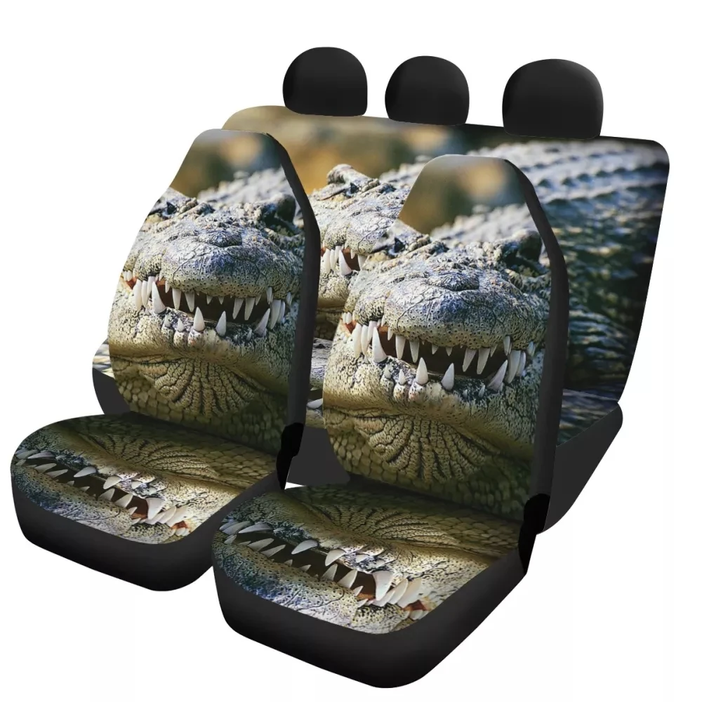

PinUp Angel Crocodile Prints Car Interior Decor Vehicle Seat Covers Slip-Resistant Auto Seat Cushions Easy to Install Hot
