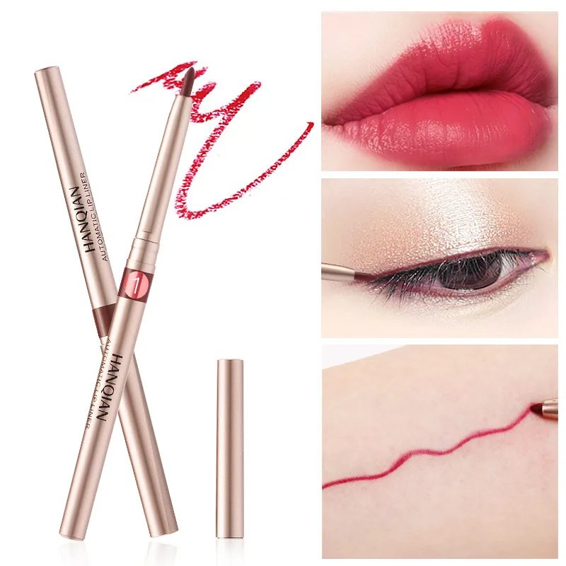 

Multifunctional Rotating Matte Lip Liner Long Lasting Easy To Wear Non-stick Cup Lipstick Pen Makeup Pens Cosmetic Tool TSLM2