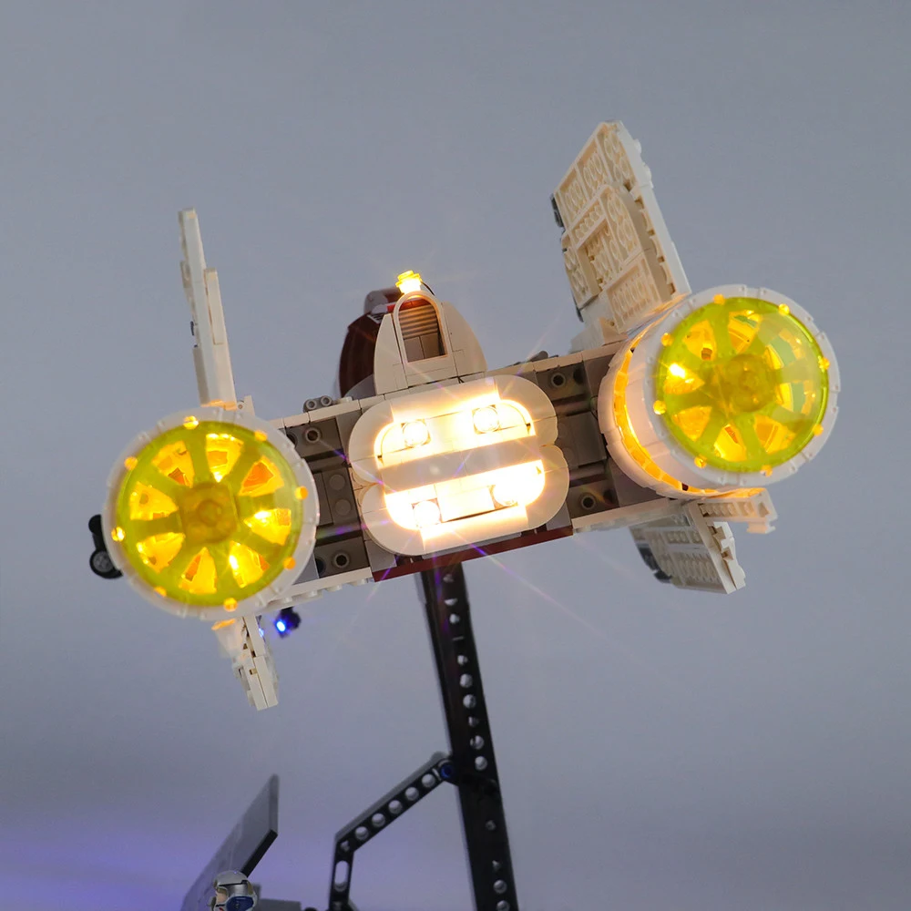 

moc 75275 Star the film A Wing Starfighter Building Block UCS Is Only Applicable To L Light Kit Children's toy gift