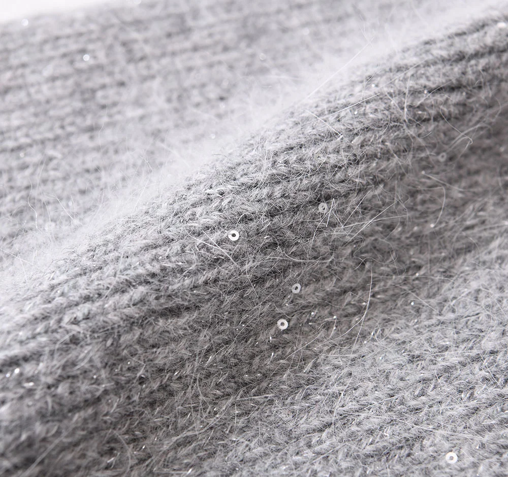 Новая модная Зимняя Шапка-бини из ангоры в виде кролика мягкая однотонная