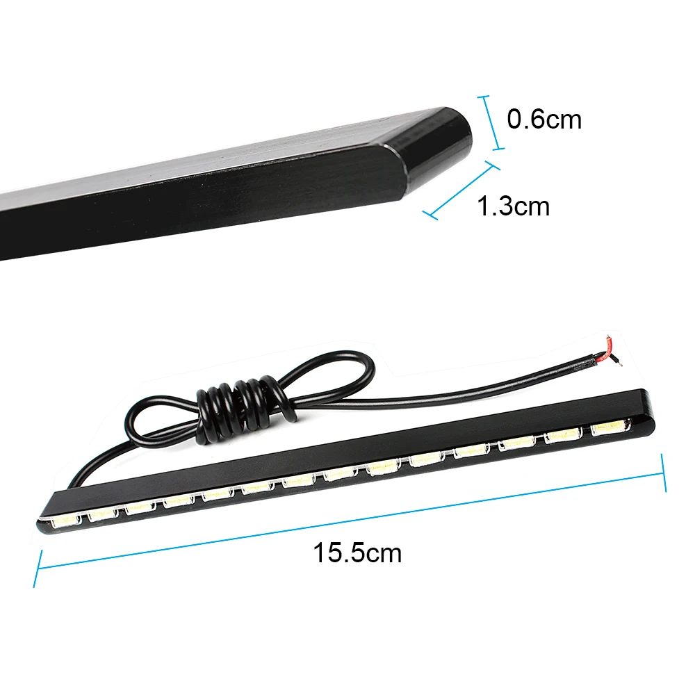 Дневные ходовые огни в алюминиевом корпусе 2 шт. дневсветильник 7030 SMD 14 LED s
