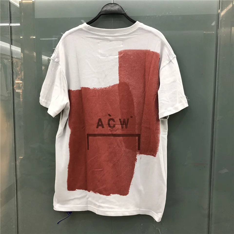 A COLD WALL * белого и красного цвета с росписью футболка 2020 Для мужчин женщин ACW