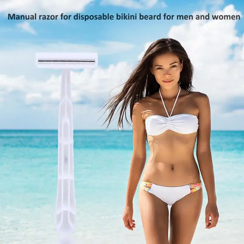 

Men Twin Blades Manual Razor Travel Portable Hotel Disposable Appliances