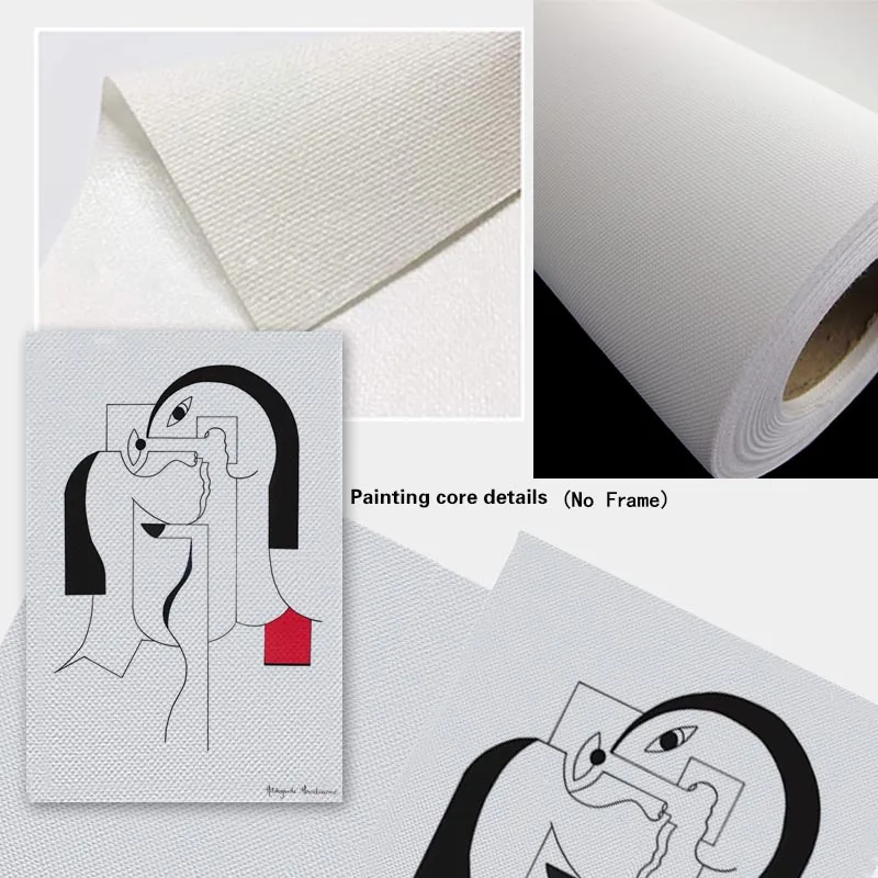 

Canvas Painting Red Curl With Green By Hildegarde Handsaeme Posters and Prints Wall Art Picture for Home Decor