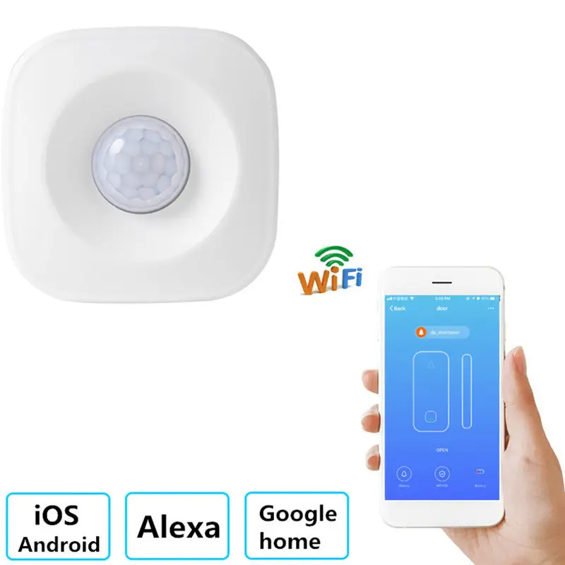 Wi Fi датчик движения PIR Smart Home беспроводной инфракрасный детектор для смартфона IOS