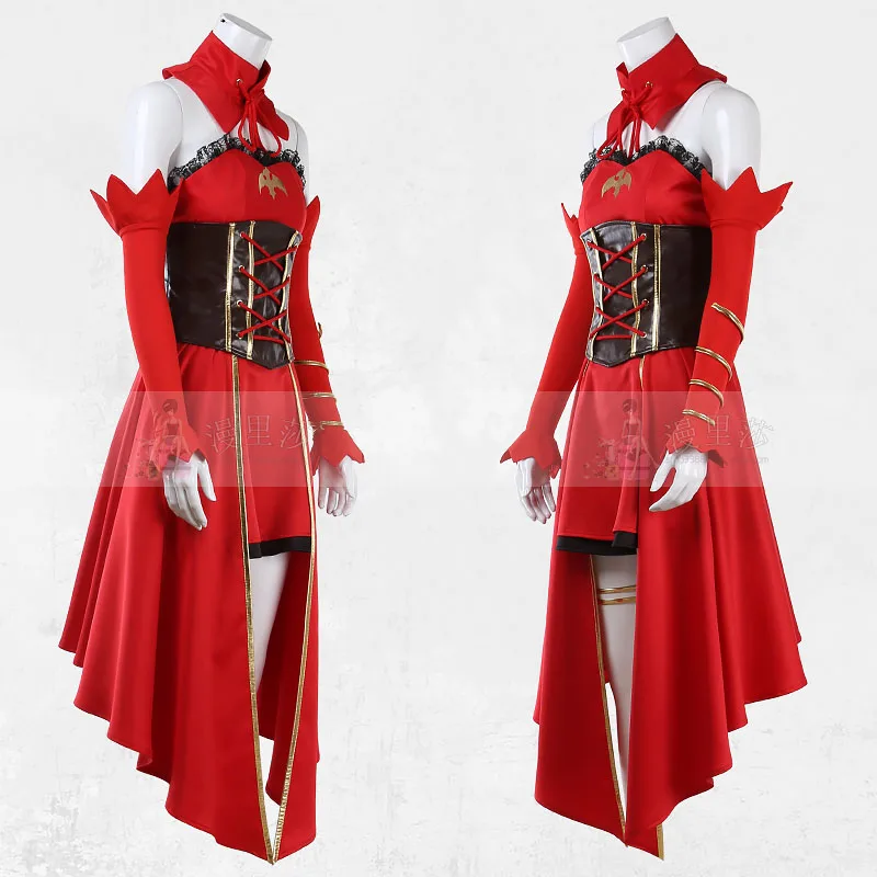 

Аниме Takt Op.Destiny Fate, красное платье, косплей костюм на Хэллоуин, женское Новое Искусственное искусство, изготовленное на заказ, Хэллоуин