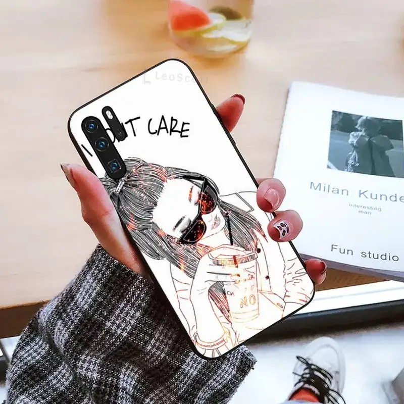 

Girl Boss Pink Women power Phone Cases For Huawei honor Mate mate P 10 9X 10i 20 30 40 y7 lite pro p smart 2019