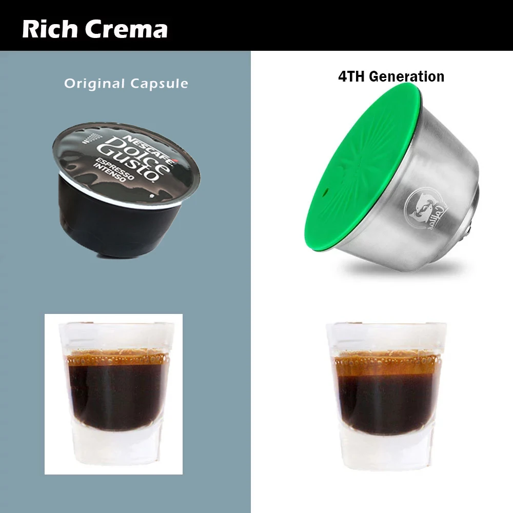 ICafilas кофейные капсулы из нержавеющей стали для Nescafe Dolce Gusto многоразового