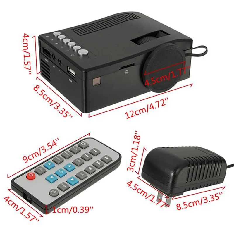 Видеопроектор 1080P HD для видеоконференции светодиодный мини проектор домашнего