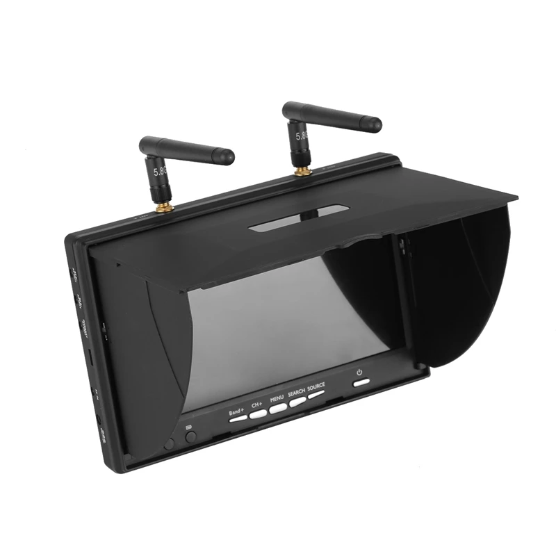 5.8G 48CH 7 Inch 800 x 480 FPV Monitor Build-In Battery Without DVR for Racing RC Drone | Электроника
