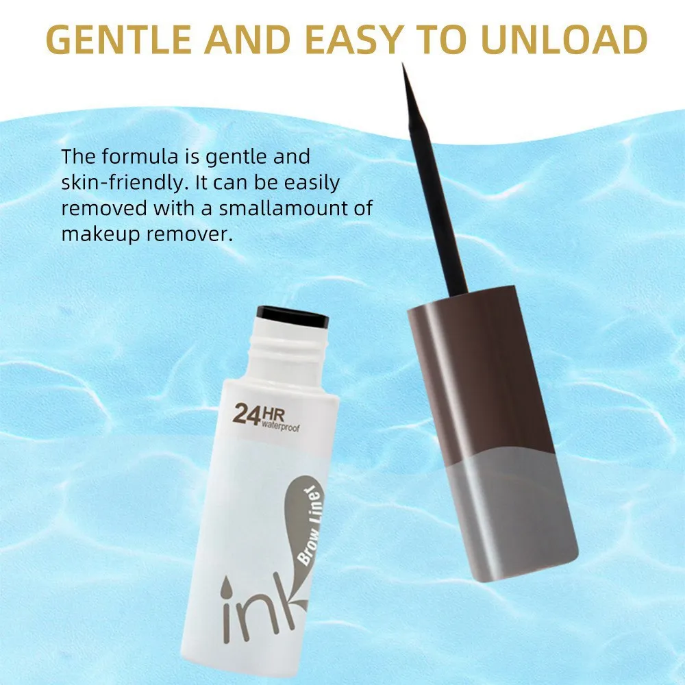 Водостойкие ЖИДКИЕ ТЕНИ для бровей гель стойкий оттенок набор кистей макияжа