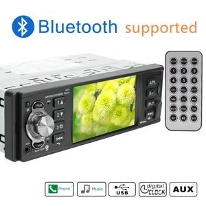 audio video mp5 player bluetooth 4 2 auto parts car radio 1 din 4 1 inch tf usb fast charging iso remote multicolor lighting free global shipping