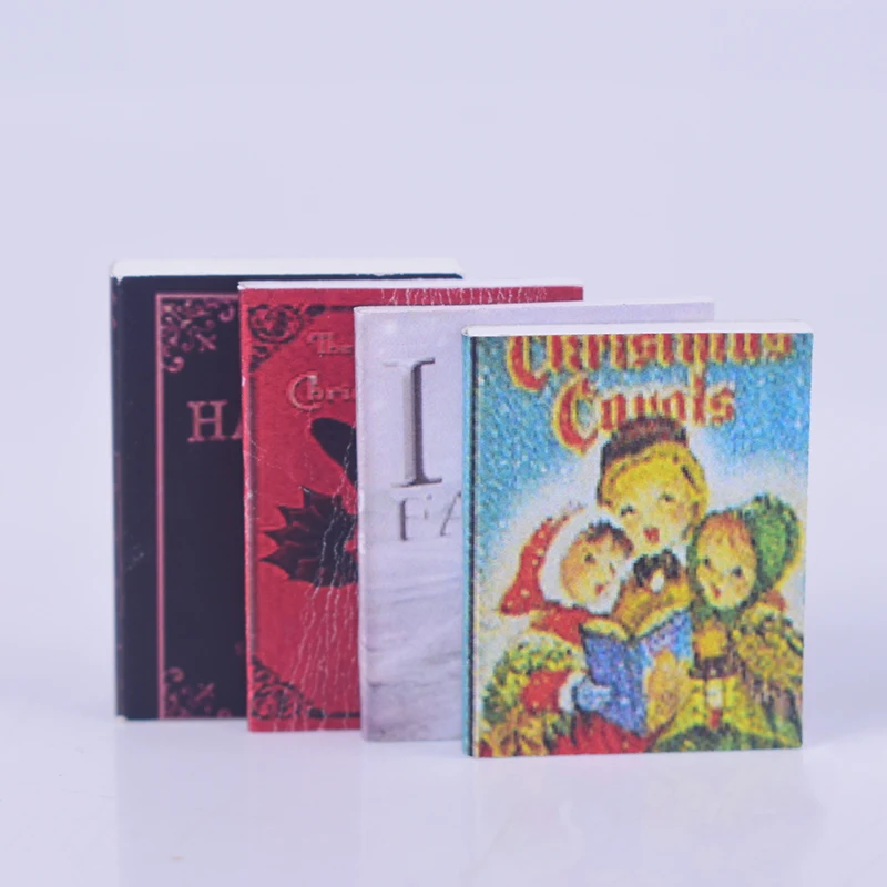 

1PC (Random Color) Mini Doll House Book Model Decoration Accessories Notebooks Diary For 1/12 Mini 1:6 Dollhouse Miniature