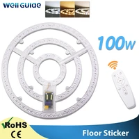 18w 24w 48w 72w 100w led ceiling lamp replacement led light board remote control dimmable led ring panel circle light ac180 265v