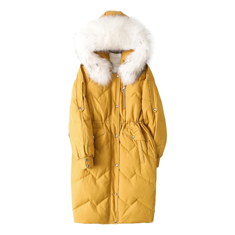 2019 новая парка женская зимняя куртка-пуховик 90% Женская куртка средней длины.