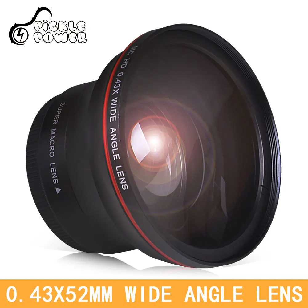 52 мм 0.43x профессиональный HD широкоугольный объектив для Nikon D7100 D7000 D5500 D5300 D5200 D5100