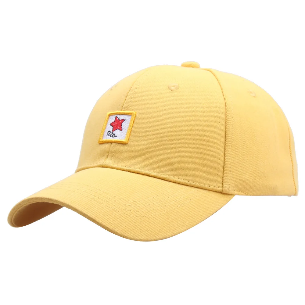 

Unisex Five-Pointed Star Cotton Baseball Caps for Women Men Solid Adjustable Panel Snapback Cap Gorras Peaked Cap Sunshade Hat
