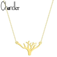 chandler hot sale stainless steel tree necklace tree of life necklaces dainty idea christmas present wholesale drop shipper