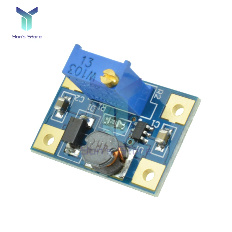 

DC-DC Booster Plate 2-24V to 2-28V 2A SX1308 Step Up Adjustable Power Module Step Up Boost Converter Module High Efficiency