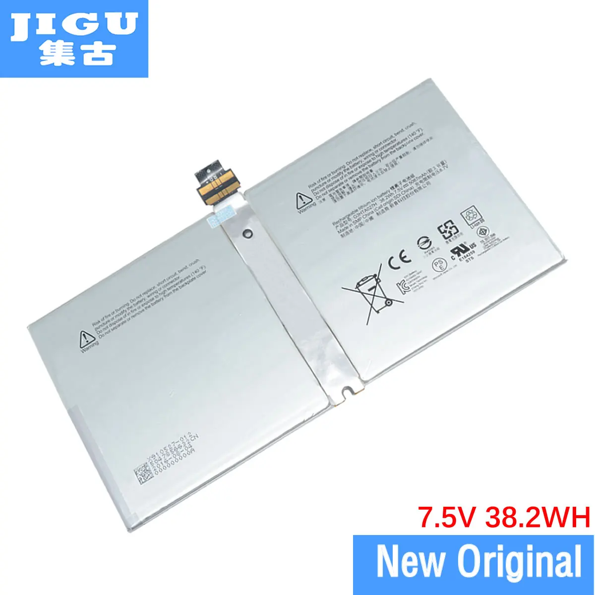 Оригинальный аккумулятор JIGU для ноутбука DYNR01 G3HTA027H P21GU9 MICROSOFT Surface Pro 4 1724 7 5 V 38.2WH