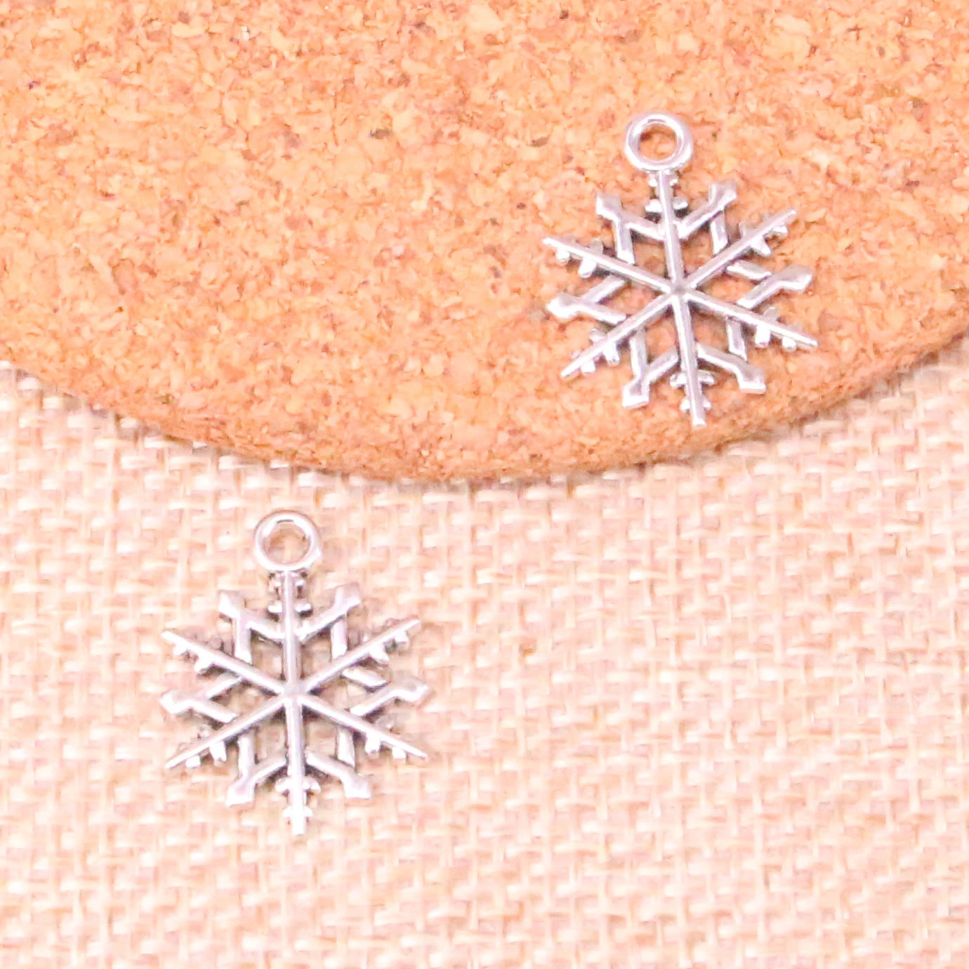 100 шт. подвески из цинкового сплава для снега подвеска ожерелья серьги браслета