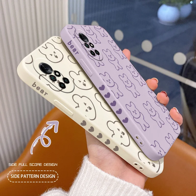 

Small And Exquisite Bear Phone Case For Huawei Nova8 8Pro 8SE Nova 7 7Pro 7SE 6 6se 5 5Pro 5Z 5I 5Ipro 5T 4 4E Silicone Cover