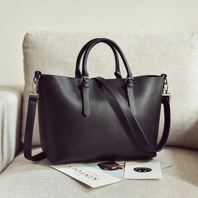 Большая вместительная сумка из искусственной кожи женские сумки через плечо