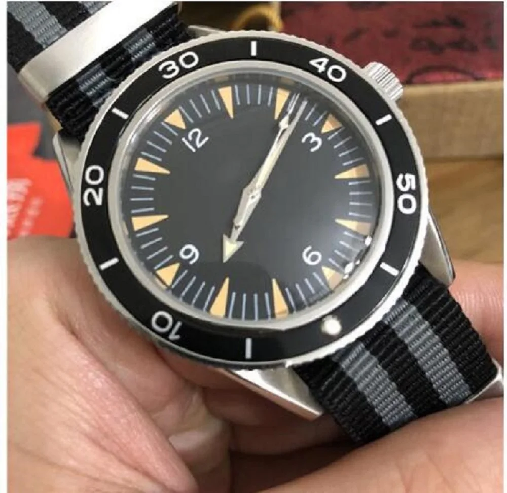 

Luxury Men Wristwatch Male Clock Mens Watches Red Nato Strap James Bond Spectre 007 Women automatic mechanical-watch relogio mas