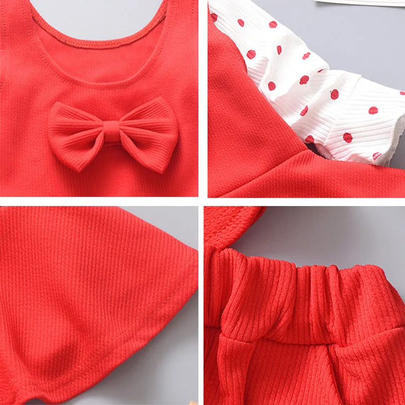 Детская одежда в Корейском стиле для маленьких девочек Комплект одежды Сезон